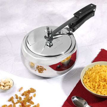 Vinod Platinum Triply Stainless Steel Inner Lid Pressure Cooker